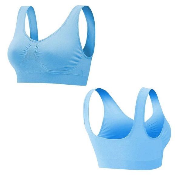 Yoga 3Pack Sport Bras Seamless Wire Free Weight Support Tank - Picture 10 of 16